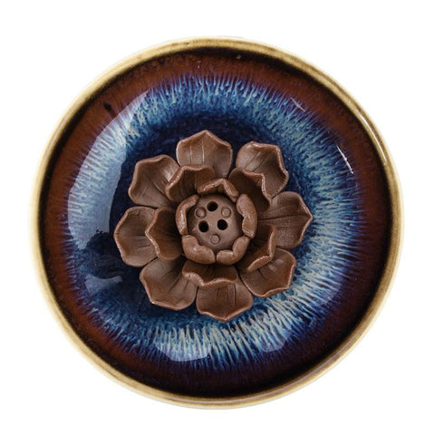 3-Hole Glaze Ceramic Incense Burner