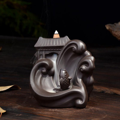 Creative Dragon Fish Incense Burner
