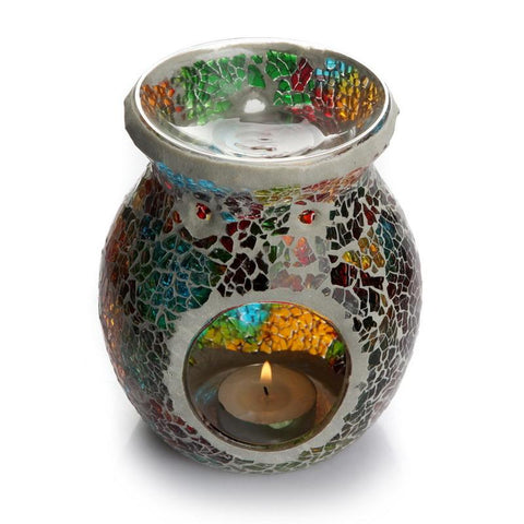 Mosaic Glass Incense Burner